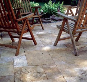 travertine pavers